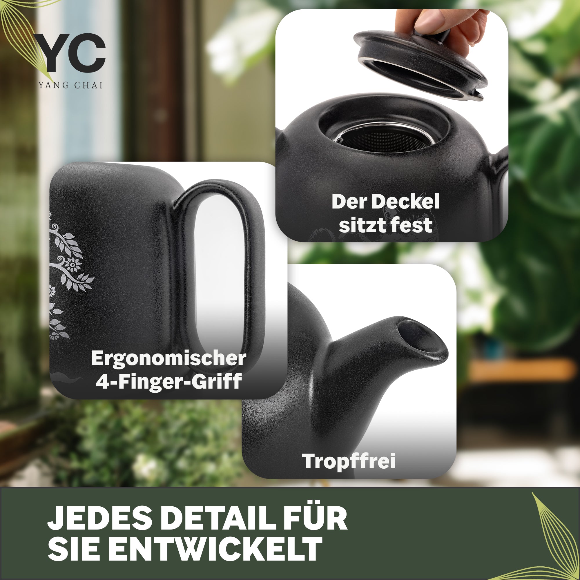 YC Yang Chai Teekanne mit Stövchen