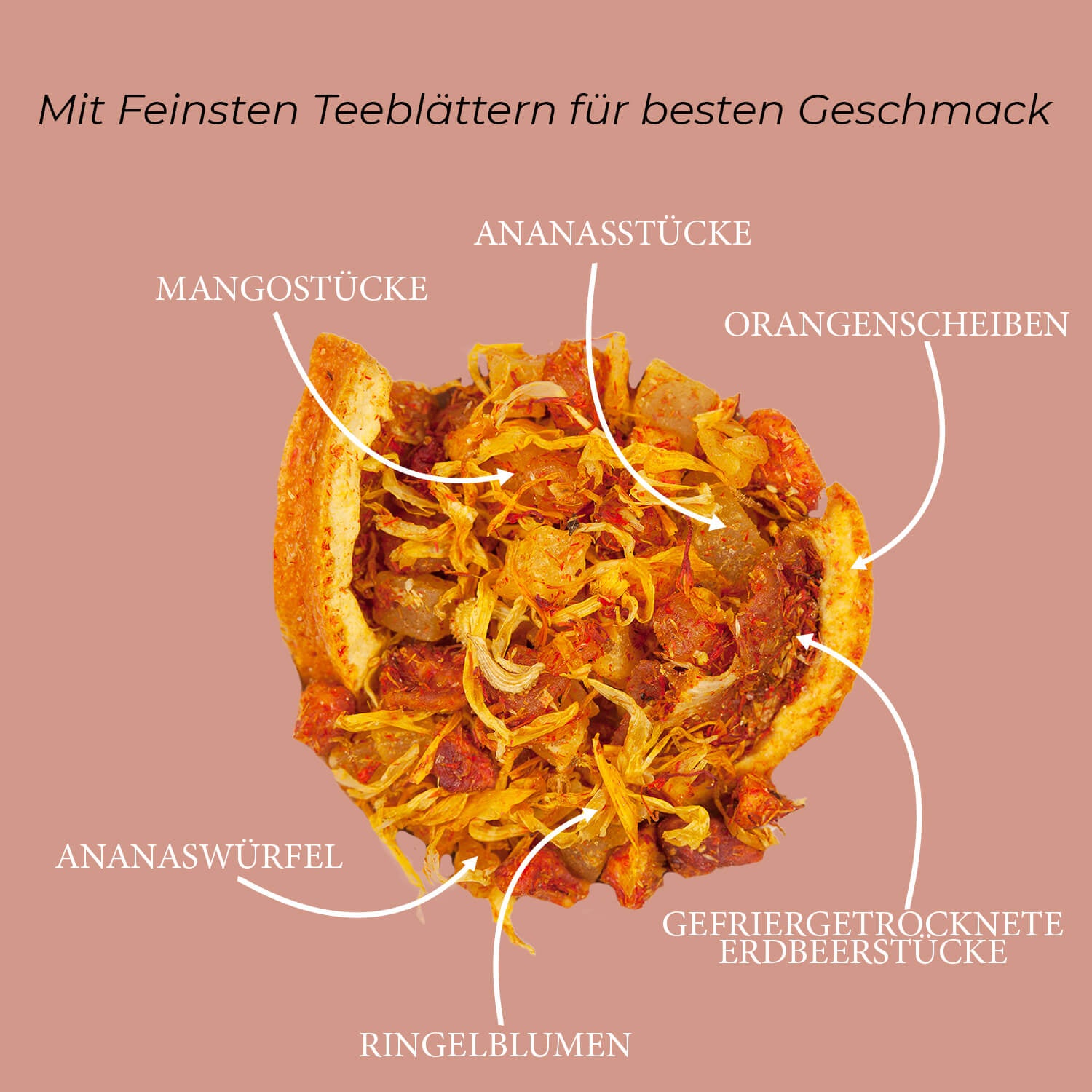 Früchtetee Lose mit Tropical Mango Geschmack Früchte Tee "Mango Flow" von Yang Chai