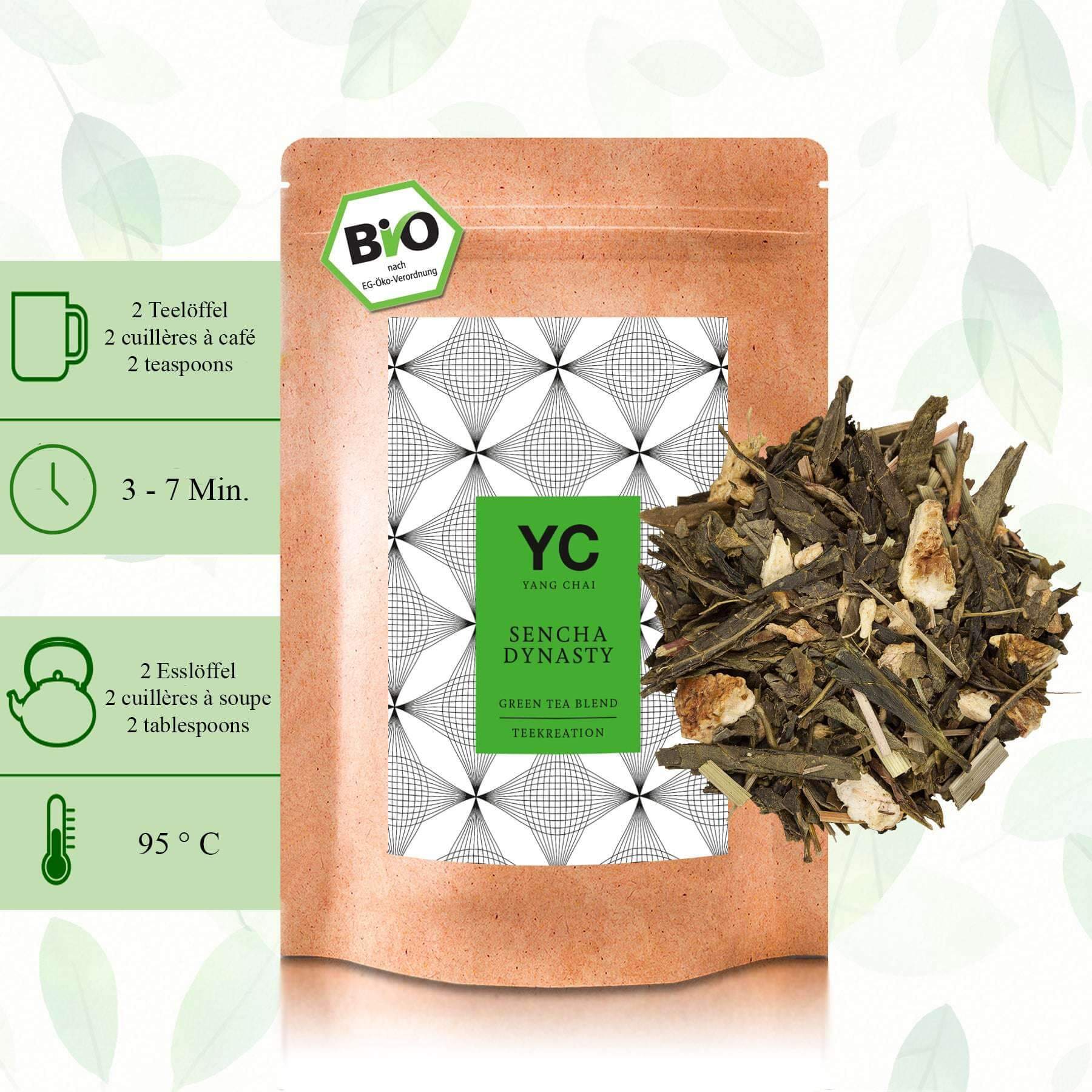 Yang Chai Sencha BIO Grüner Tee - Lose Tee mit Bergamot Geschmack - Original Japanischer Grüntee "Sencha Dynasty"