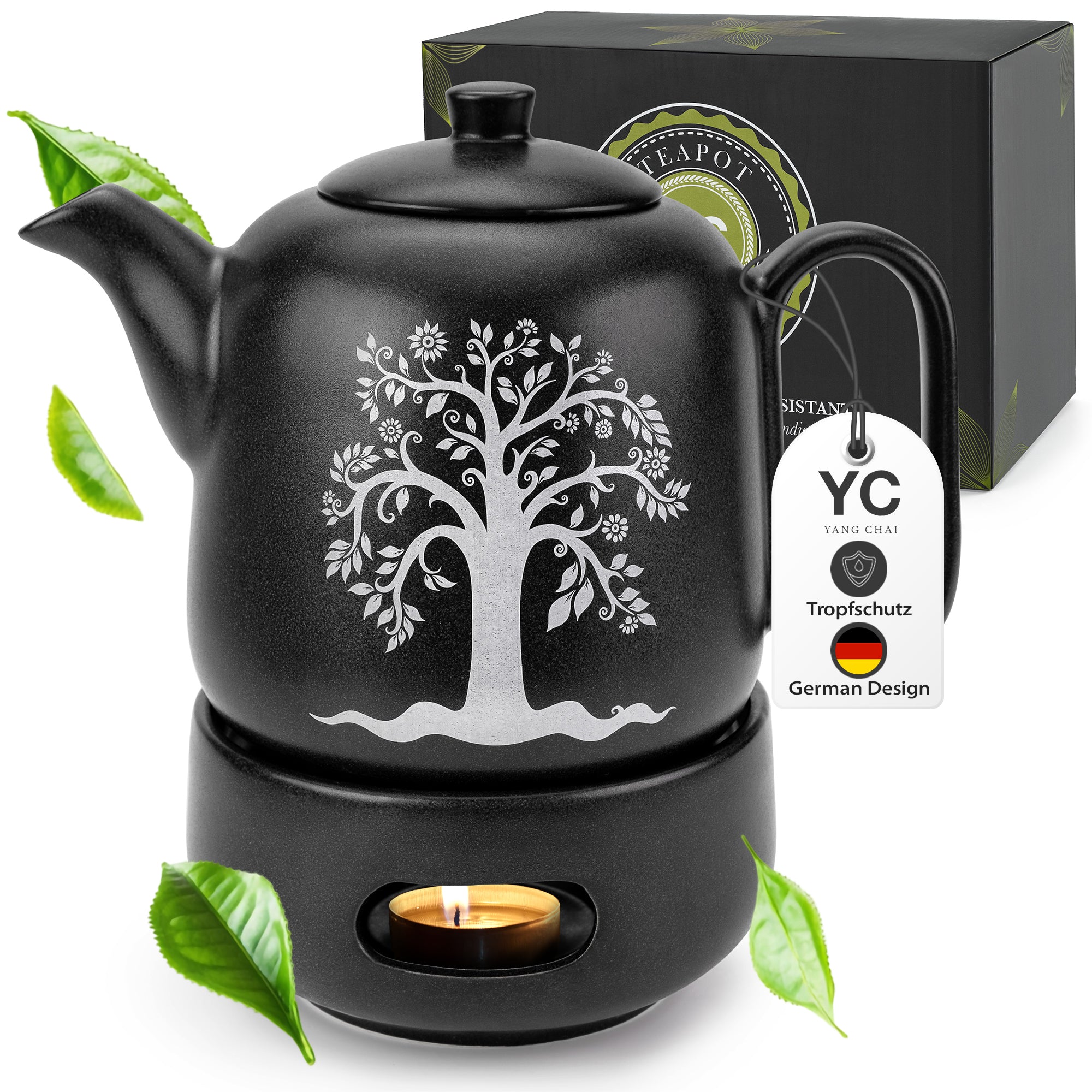 YC Yang Chai Teekanne mit Stövchen