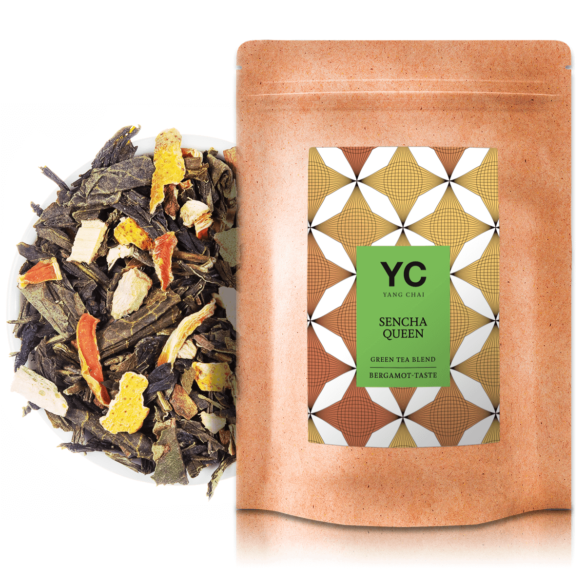 Sencha Grüner Tee Lose Bio mit Bergamot Geschmack Grüntee "Sencha Queen" 100 gr. von Yang Chai
